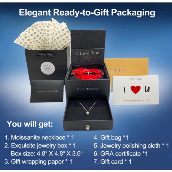 Yeetonda 1 Carat Moissanite Diamond Necklace (OFFERS WELCOME) - Picture 4 of 12